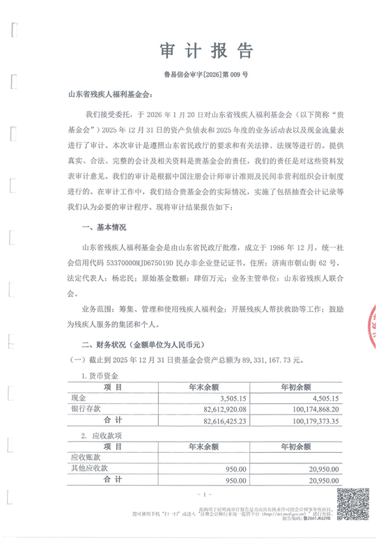 鲁易信会审字[2026]第009号山东省残疾人福利基金会审计报告_02.png
